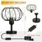 Black Metal & Crystal Table Lamp, Decorative Modern Desk Lamp for Home and Office